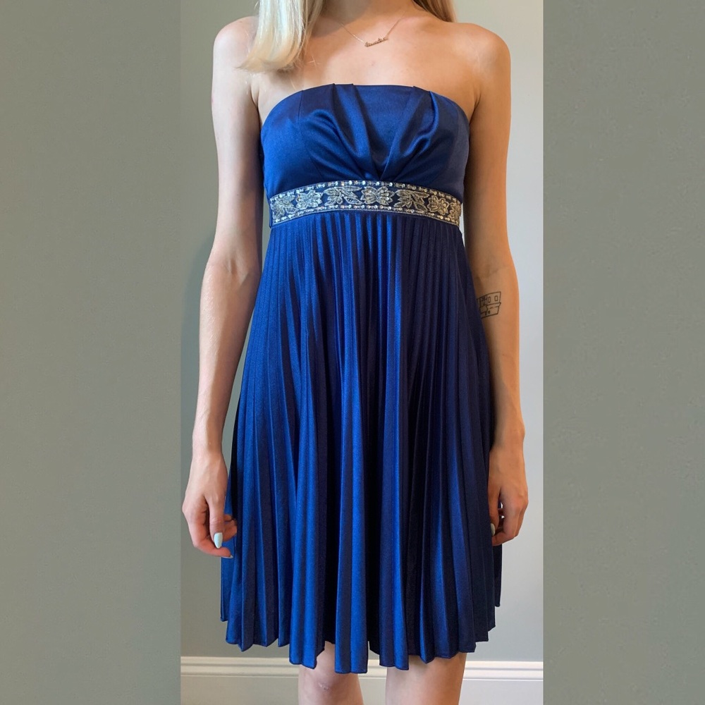 Pleated homecoming/cocktail/formal dress